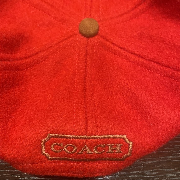 Coach wool and leather bill baseball cap NWOT - Picture 5 of 6